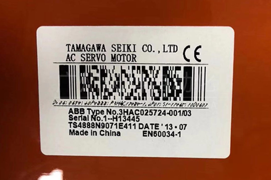 ABB二軸伺服電機3HAC025724-001/03 ABB二軸伺服電機3HAC025724-001/03