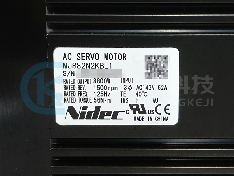 Nidec尼得科8800W超大功率伺服電機MJ882N2KBL1